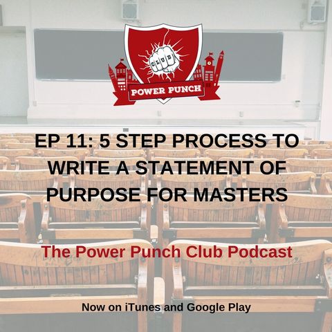 5 Step Process to write a statement of purpose for masters