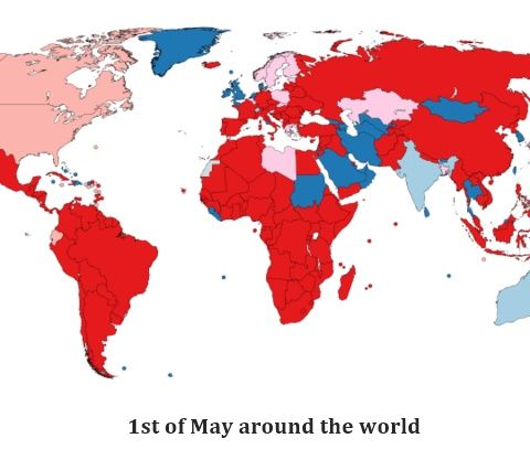 1st of May around the world