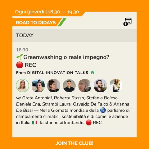 Road to Didays - Greenwashing o Reale Impegno?