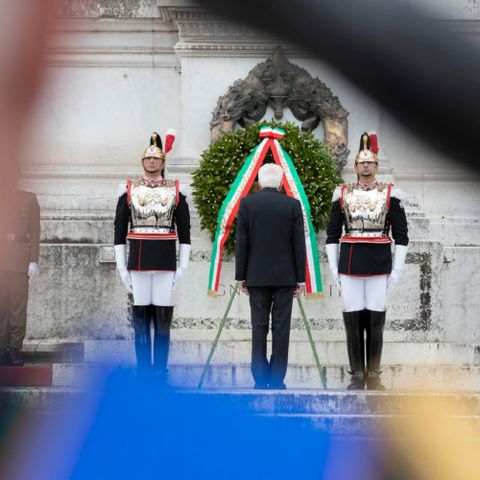 4 Novembre, Mattarella alla cerimonia all’Altare della Patria