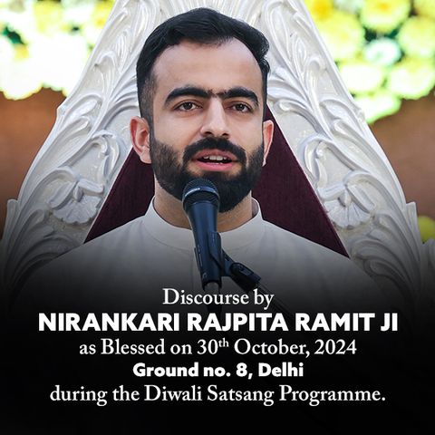 Samagam Gr. No. 8, Delhi, October 30, 2024: Diwali Satsang Programme -Discourse by Nirankari Rajpita Ji