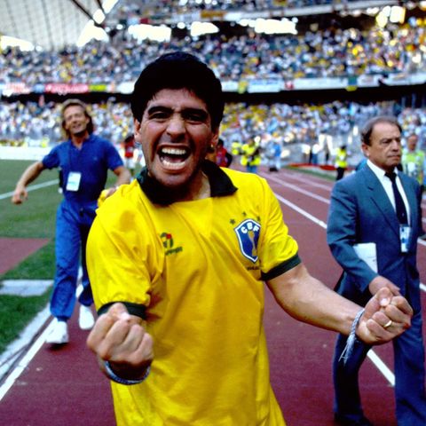 Maradona y la leyenda del Bidón de agua de Argentina y Brasil en el mundial Italia 1990