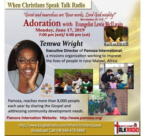 ADORATION with EVANGELIST MAC and SPECIAL GUEST, TEMWA WRIGHT