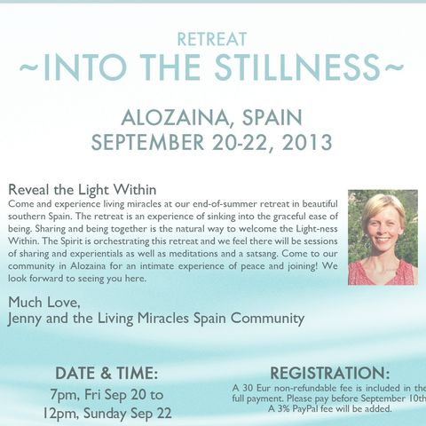 "Into the Stillness" retreat, session 2