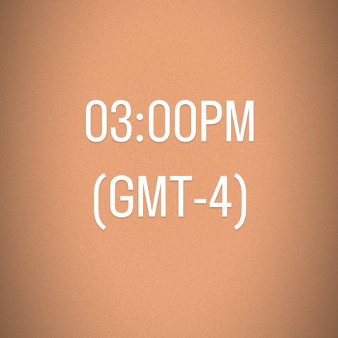 Hora - 3.00PM (GMT-4)