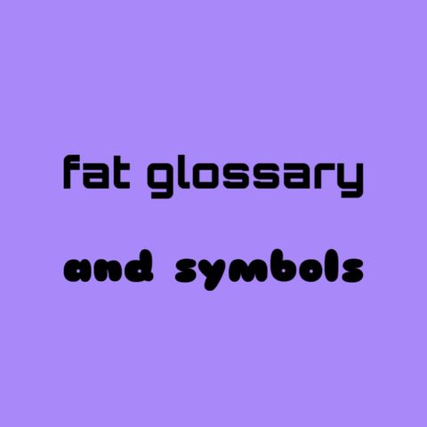 fat terms & symbols, internalised ableism & blind memes