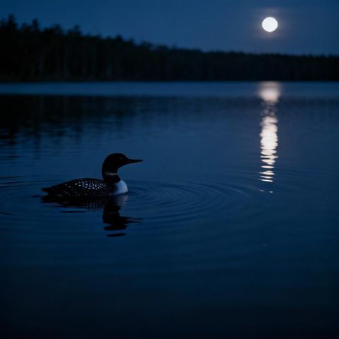 Loon Calls at Night - 10 Hours Sleep Sound