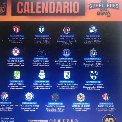 Episodio 6 Calendario de Tigres para este Guardianes 2020