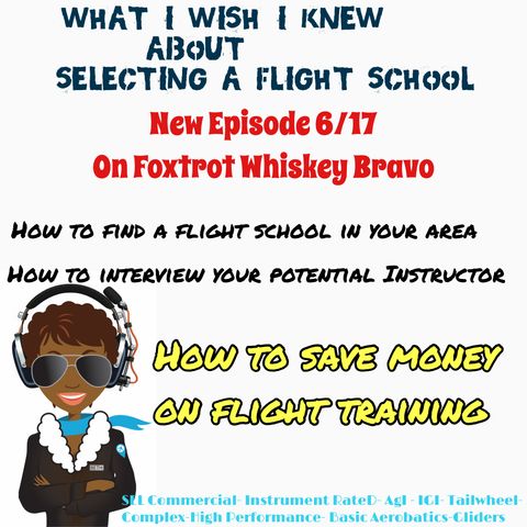 Foxtrot Whiskey Bravo How to save money on flight training