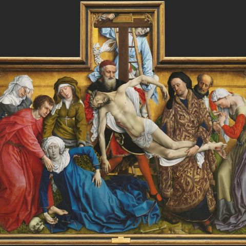 En el Descendimiento de Rogier van der Weyden