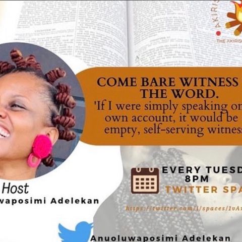 COME BARE WITNESS TO THE WORD- JESUS REVEALED