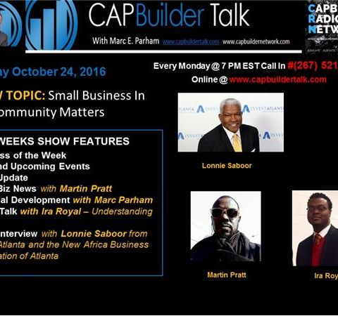 CAPBuilder Talk REPLAY SHOW -  Lonnie Saboor on how to get your business funded