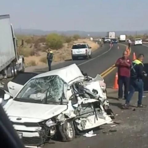 Así fue el fatal accidente de Serafin Zambada el coche quedo desecho tras choque con tráiler