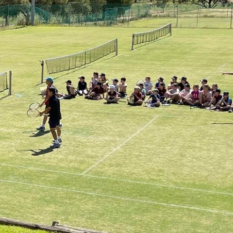 Ouyen Lawn Tennis Club's Paul Dean crosses into the Flow Friday Sports Show as another round of gripping tennis gets underway tonight