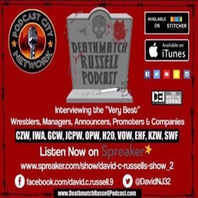 "Death Match Russell PodCast" Ep #382 With Indy Pro Wrestler The Dark Horse Johnny Moran Tune in
