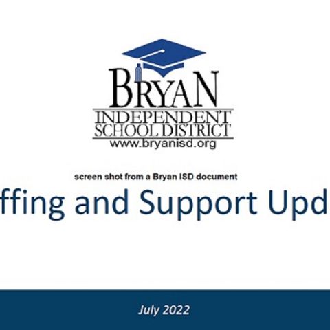 Bryan ISD staffing update includes filling most general teaching vacancies while the search continues for special education teachers