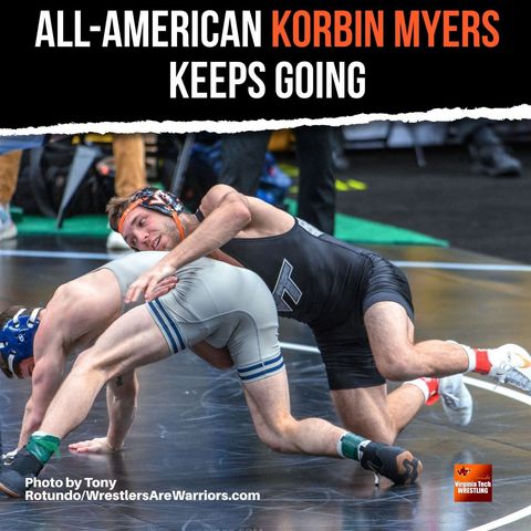 Hokies All-American Korbin Myers pursuing a doctorate in wrestling - VT103