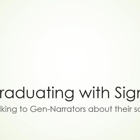 Thoughts for #gennarrators