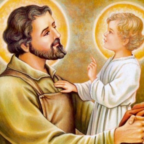 11. Jesús bebé ora por San José