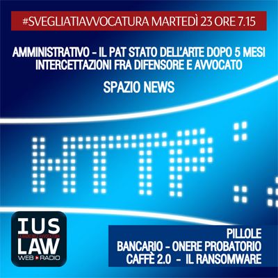 MARTEDÌ, 23 MAGGIO 2017 #SvegliatiAvvocatura - LIVE