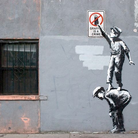 #sa Street Art - Bansky