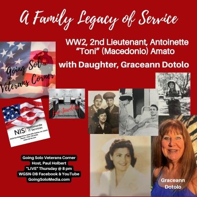 A Family Legacy of Svc - WW2 2nd Lt Antoinette Toni Macedonio Amato