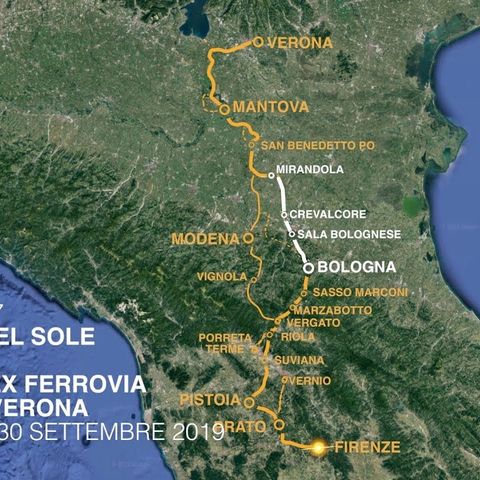 Ciclovia del Sole_46 km in bici sulla vecchia ferrovia da Mirandola a Bologna (e ritorno)