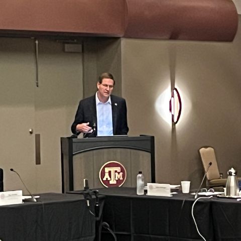 Texas A&M's athletics director presents an update to the A&M system board of regents