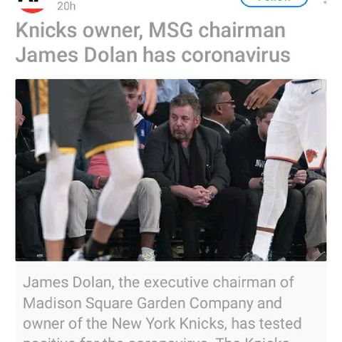 James Dolan, Owner Of NY Knicks, Tests Positive For Coronavirus