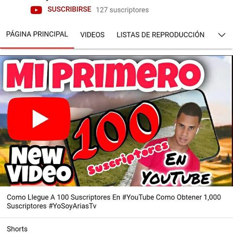 Mi Primero 100 Suscriptores En YouTube YoSoyAriasTv