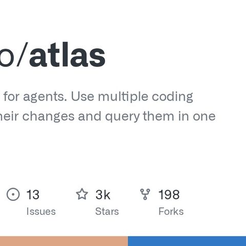 GitHub - pacifio/atlas: Source control for agents. Use multiple coding agents, track their changes and query them in one place