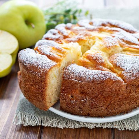 Torta di mele e panna