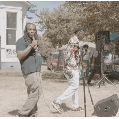 Dr Huey P Newton son speaks at De Fremery Park aka Bobby Hutton Park in Oakland Ca