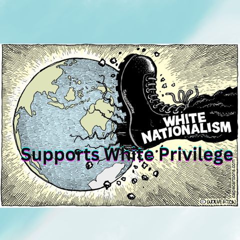 White Nationalist Supports White Privilege
