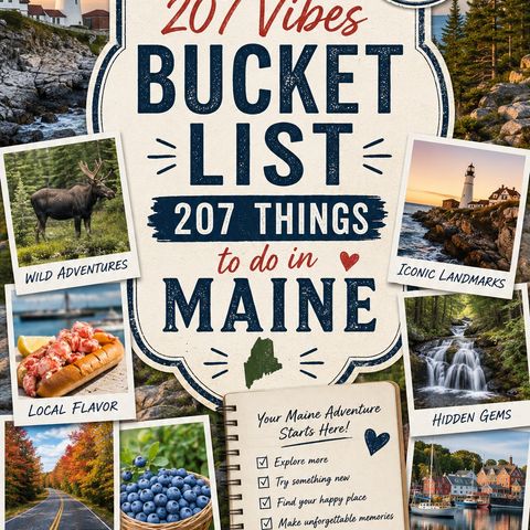 The Official 207 Vibes Bucket List: 207 Things to Do in Maine