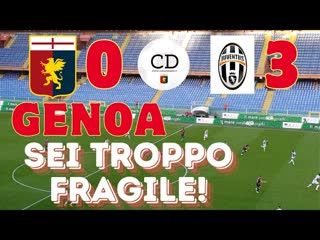 GENOA-JUVENTUS 0-3. Il Grifone regge un tempo poi nella ripresa crolla pesantemente. Vie di uscita?