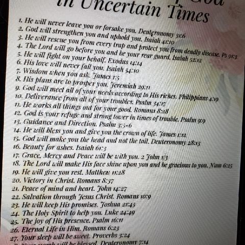 30 promises Of GOD In uncertain Times *Eden's Living TV/Christian MIX 106