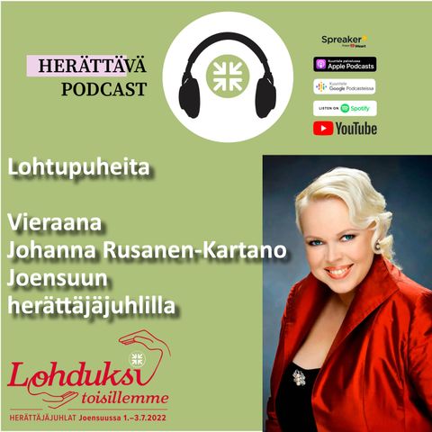 Johanna Rusanen-Kartanon haastattelu Körttiradiossa la 2.7.2022