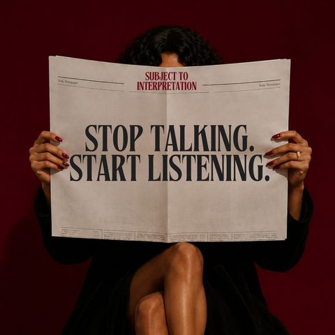 Stop Talking. Start Listening.