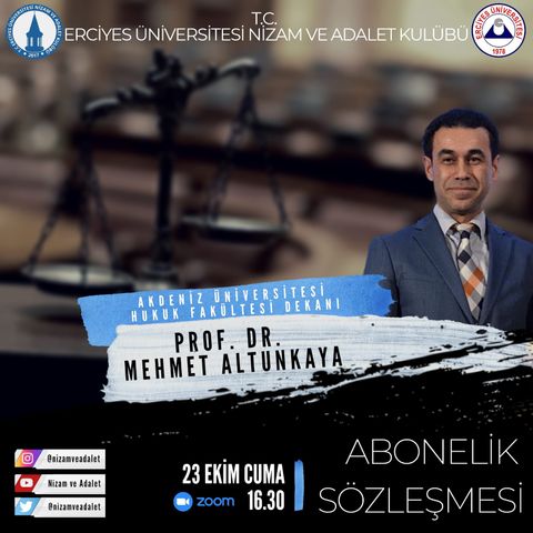 Abonelik Sözleşmesi - Prof. Dr. Mehmet Altunkaya