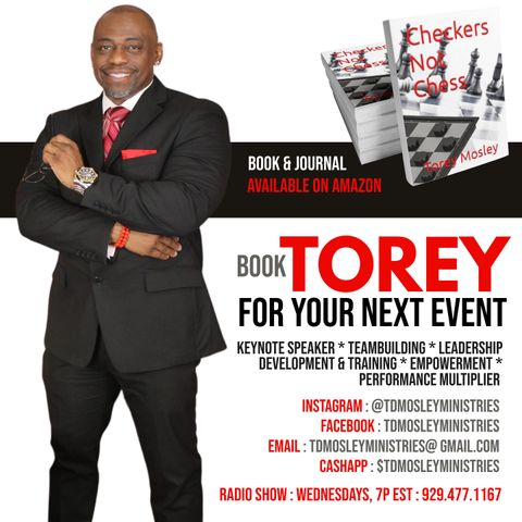 CHECKERS NOT CHESS, HOSTED BY TOREY D. MOSLEY, SR. (TOPIC:  BLACK BEAUTY)