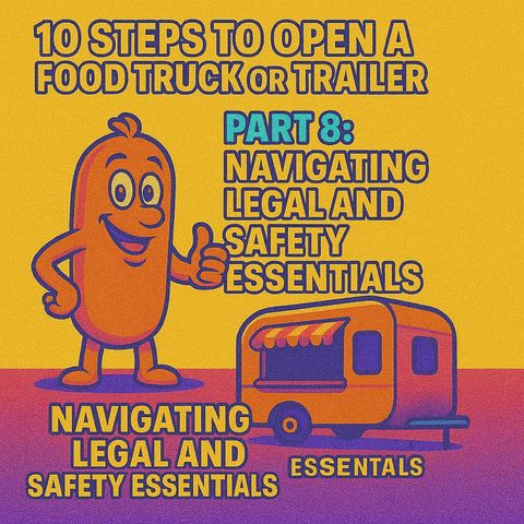 10 Steps to Open a Food Truck or Trailer: Part 8 - Navigating Legal and Safety Essentials with Gus the Grinder