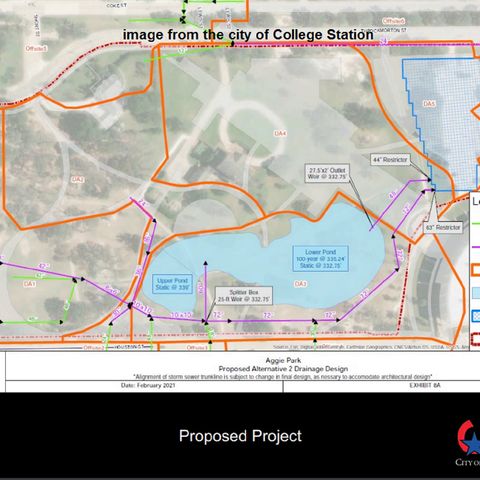 College Station city council is told construction of Texas A&M's Aggie Park starts July 6