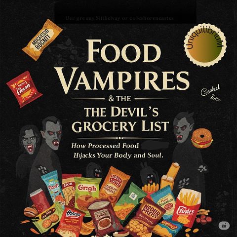 Food Vampires & the Devil’s Grocery List: How Processed Food Hijacks Your Body and Soul