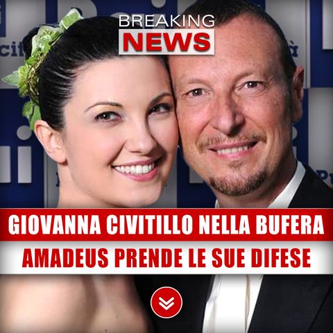 Giovanna Civitillo Nella Bufera: Amadeus Prende Le Sue Difese!