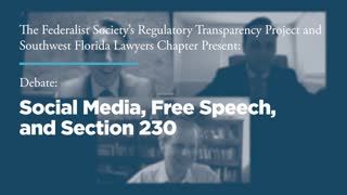 Debate: Social Media, Free Speech, and Section 230