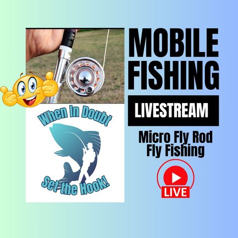 Fly Fishing - Micro Fly Rod Fly Fishing- Mobile Fishing Livestream 28 (Audio Podcast)