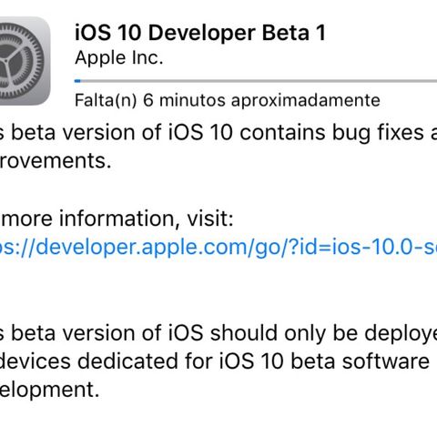 iOS 10 Developer Beta 1