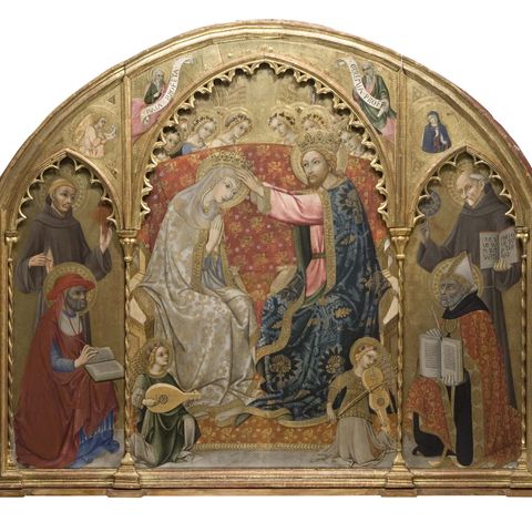 Tappa 5 Sano di Pietro incoronazione Madonna con Angeli