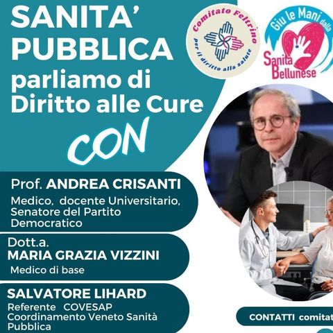 Incontro sul Diritto alle Cure con il prof. Crisanti. Intervista con Sandra D'Incau.